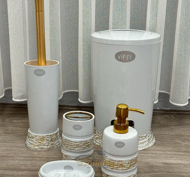 Liman Home Decor - Liman Online LUXE BADSET 5 DELIG GRIJS / GOUD