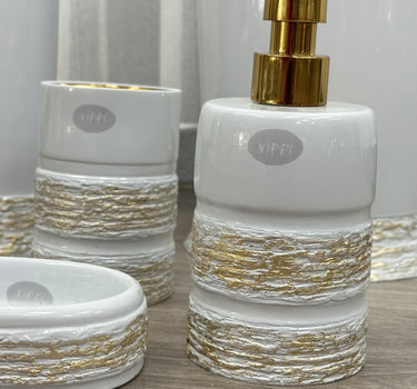 Liman Home Decor - Liman Online LUXE BADSET 5 DELIG GRIJS / GOUD