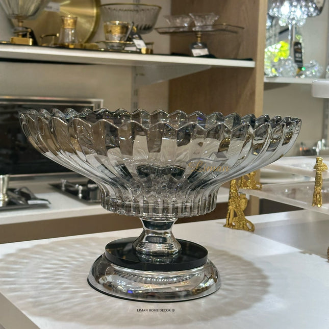 Liman Home Decor - Liman Online LUXE FRUITSCHAAL ZILVER