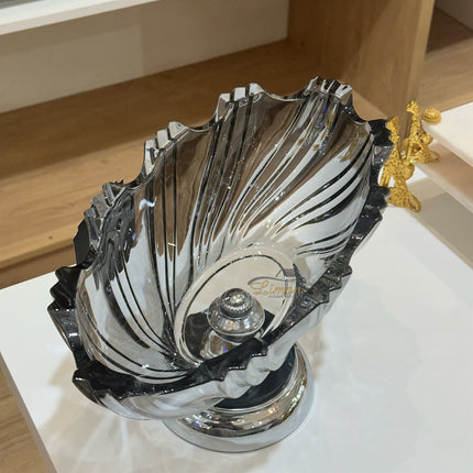 Liman Home Decor - Liman Online LUXE OVAAL FRUITSCHAAL ZILVER