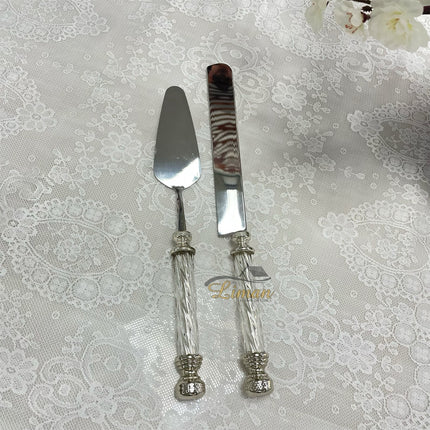 Liman Home Decor - Liman Online LUXE TAARTSERVEERSET 2 DELIG ZILVER