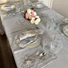 Liman Home Decor - Liman Online Menekse Tafelkleed Set Met Placemat Grijs 34 Dlg