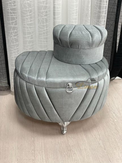 Liman Home Decor - Liman Online Mihrimah Bruidkisten  Grijs