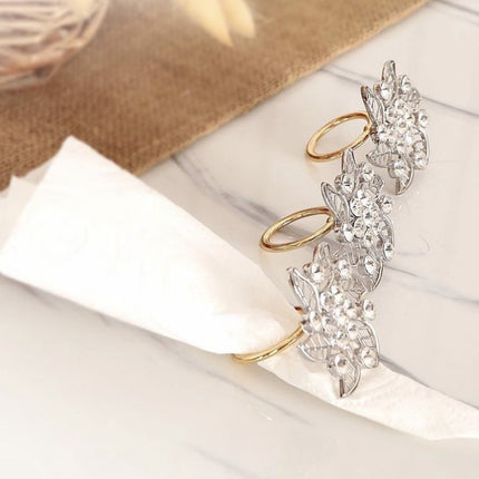 Liman Home Decor - Liman Online Milano  Servetring Goud 6 Delig