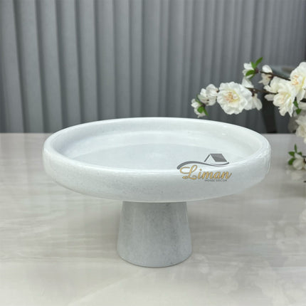 Liman Home Decor - Liman Online Mimoza Marmer Taartplatteau