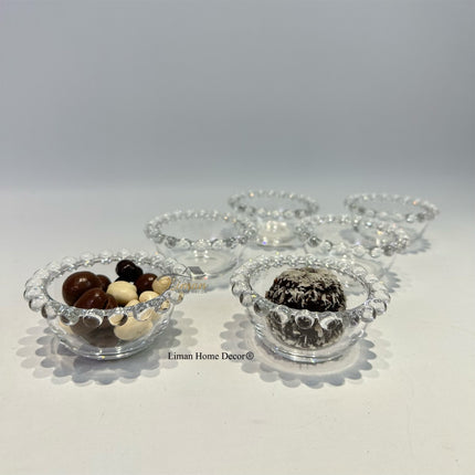 Liman Home Decor - Liman Online Miny Rond Glazen Dessertkom 8 Cm 6 Delig