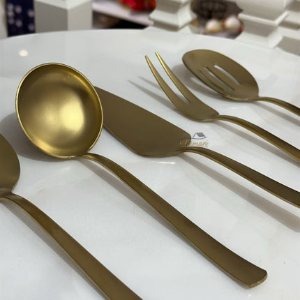 Liman Home Decor - Liman Online OKYANUS KEUKENGEREISET 5 DELIG  MAT GOUD