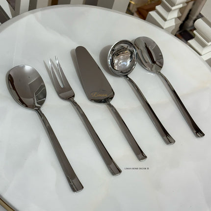 Liman Home Decor - Liman Online OKYANUS KEUKENGEREISET 5 DELIG ZILVER