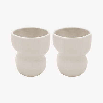 Liman Home Decor - Liman Online Organic keramieken Mok Beige | 2 Delig