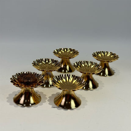 Liman Home Decor - Liman Online Papatya Dessertschalen 9cc Goud 6 Delig