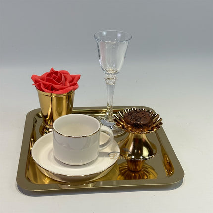 Liman Home Decor - Liman Online Papatya Dessertschalen 9cc Goud 6 Delig