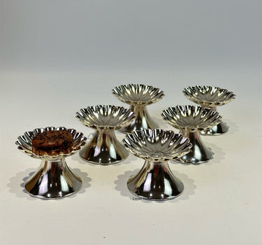 Liman Home Decor - Liman Online Papatya Dessertschalen 9cc Zilver 6 Delig