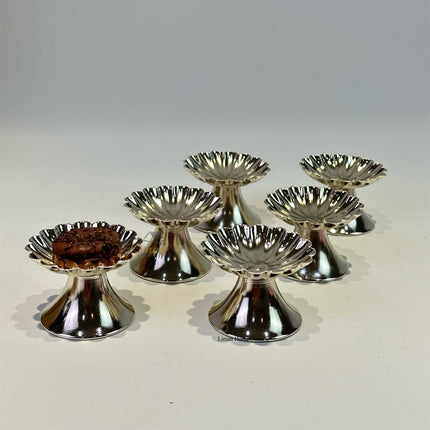 Liman Home Decor - Liman Online Papatya Dessertschalen 9cc Zilver 6 Delig