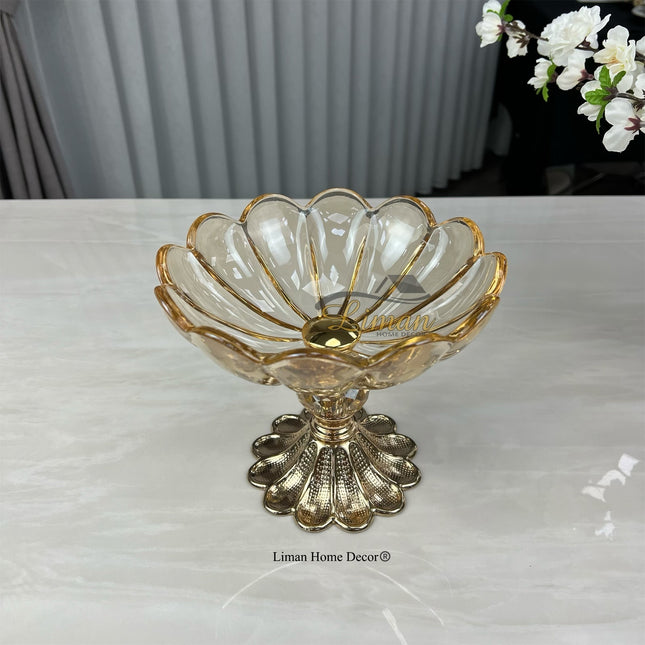 Liman Home Decor - Liman Online Papatya Serveerkom Goud