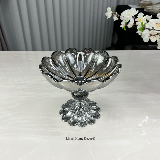 Liman Home Decor - Liman Online Papatya Serveerkom Zilver