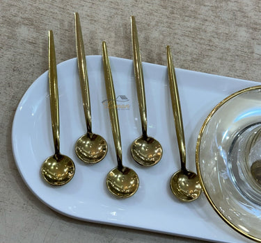 Liman Home Decor - Liman Online Paris Theelepel Goud 6 Delig