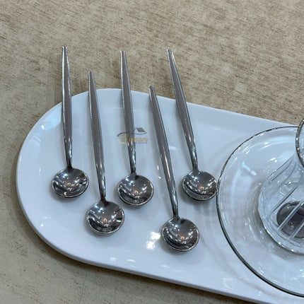 Liman Home Decor - Liman Online Paris  Theelepel Zilver 6 Delig