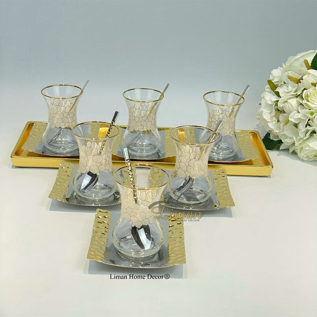 Liman Home Decor - Liman Online Petek Theeset 18 delig | 6 Persoons