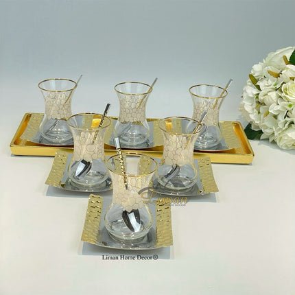 Liman Home Decor - Liman Online Petek Theeset 18 delig | 6 Persoons