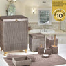 Liman Home Decor - Liman Online Pileli 10 Delig Wasmandset + Badset Bruin