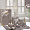 Liman Home Decor - Liman Online Pileli 10 Delig Wasmandset + Badset Bruin