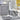Liman Home Decor - Liman Online Pileli 10 Delig Wasmandset + Badset Grijs