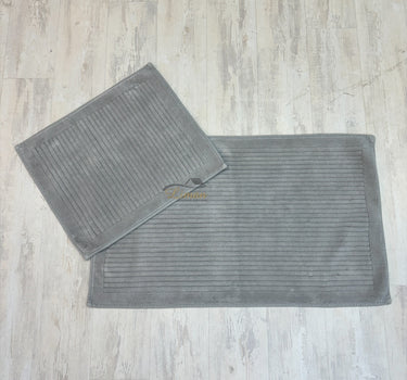 Liman Home Decor - Liman Online Pileli Badmatset Grijs