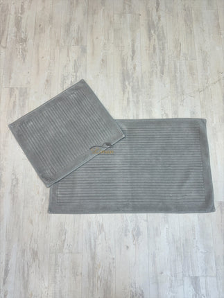 Liman Home Decor - Liman Online Pileli Badmatset Grijs