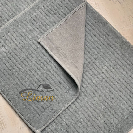 Liman Home Decor - Liman Online Pileli Badmatset Grijs