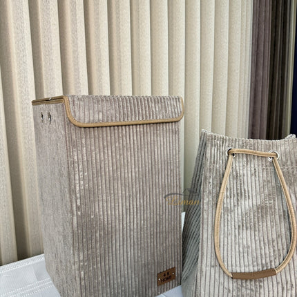 Liman Home Decor - Liman Online PILELI WASMAND / OPBERGMAND GRIJS - GROEN