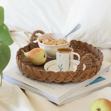 Liman Home Decor - Liman Online RATTAN 25CM DIENBLAD MET HANDVATTEN