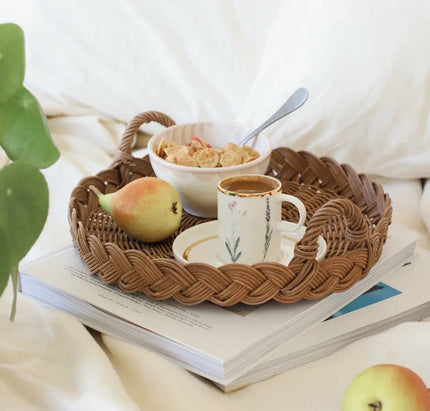 Liman Home Decor - Liman Online RATTAN 25CM DIENBLAD MET HANDVATTEN