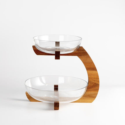 Liman Home Decor - Liman Online Rustic Wood Etagere 33 cm