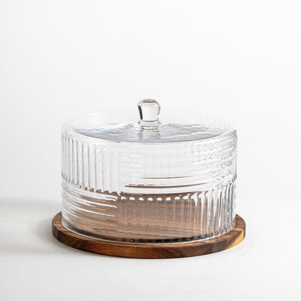 Liman Home Decor - Liman Online Rustic Wood Grace Taartplatteau 25 cm