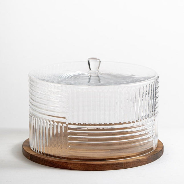 Liman Home Decor - Liman Online Rustic Wood Grace Taartplatteau 30,5 cm