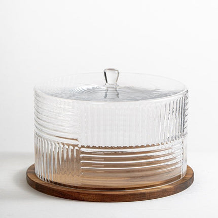 Liman Home Decor - Liman Online Rustic Wood Grace Taartplatteau 30,5 cm