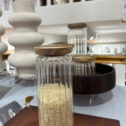 Liman Home Decor - Liman Online RUSTIC WOOD VORRAADPOT 1035ML PER STUK