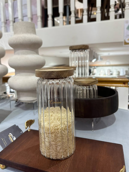 Liman Home Decor - Liman Online RUSTIC WOOD VORRAADPOT 1035ML PER STUK