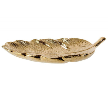 Liman Home Decor - Liman Online SCHAAL LEAF GOUD 21,3X10,7XH3,9CM POLYRE