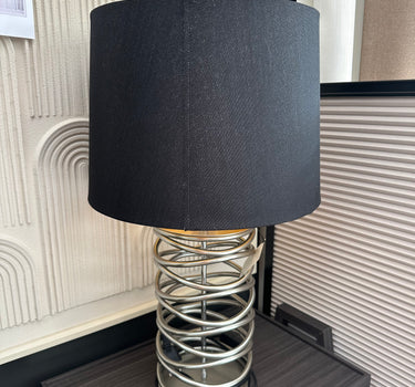 Liman Home Decor - Liman Online Tafellamp Metaal Zilver - Zwart