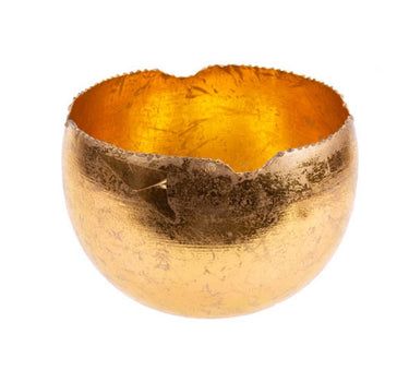 Liman Home Decor - Liman Online THEELICHTHOUDER GOUD D15XH15CM ROND META