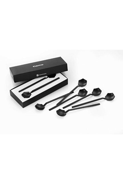 Liman Home Decor - Liman Online Tiamo Diamond Luxe Theelepel 6-Delig Black