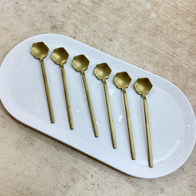 Liman Home Decor - Liman Online Tiamo Diamond Luxe Theelepel 6-Delig Mat Gold