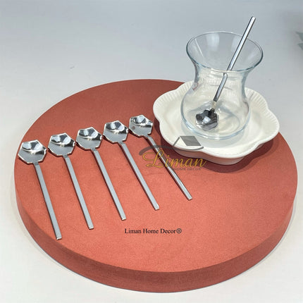 Liman Home Decor - Liman Online Tiamo Diamond Luxe Theelepel 6-Delig Zilver