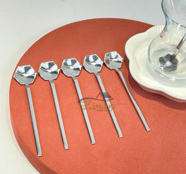 Liman Home Decor - Liman Online Tiamo Diamond Luxe Theelepel 6-Delig Zilver