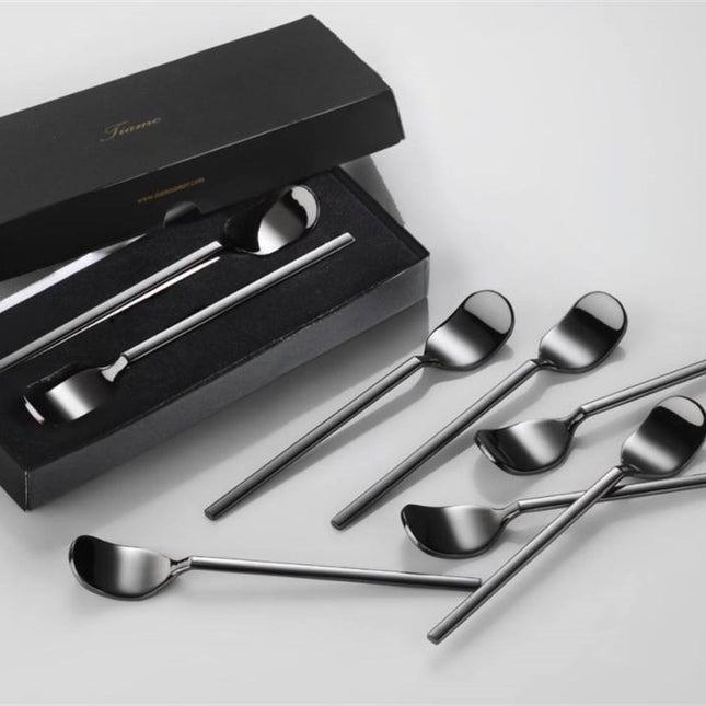 Liman Home Decor - Liman Online Tiamo Luxe Theelepel 6-Delig Black