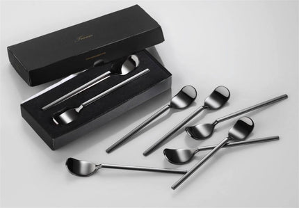 Liman Home Decor - Liman Online Tiamo Luxe Theelepel 6-Delig Black