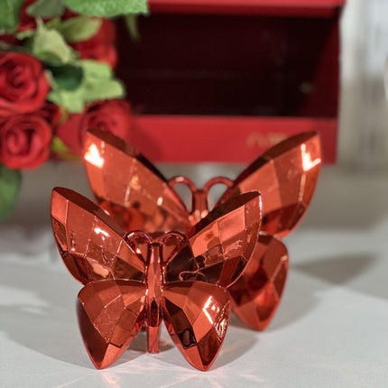 Liman Home Decor - Liman Online Vlinder Decoratie Rood 2 Delig