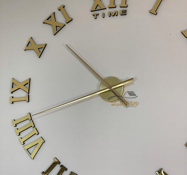 Liman Home Decor - Liman Online WANDKLOK ROMEINSE CIJFERS GOUD