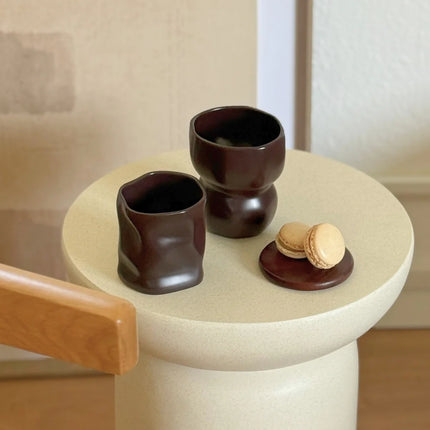 Liman Home Decor - Liman Online Zirconia keramieken Mok Matt Mocha | 2 Delig